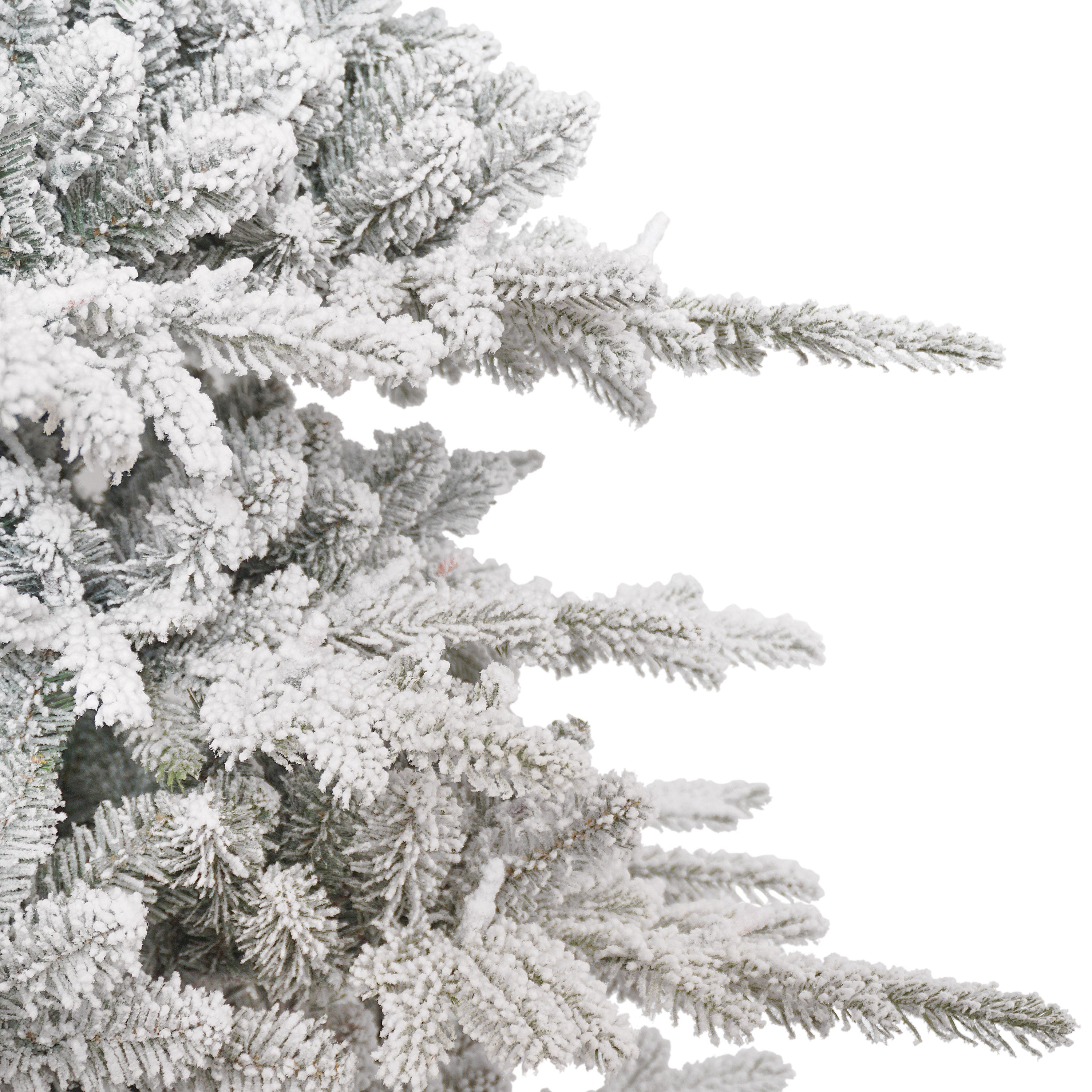7.5ft Pre-Lit Slim Flocked Utah Fir Tree